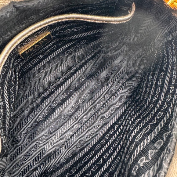 PRADA Nappa Gaufre Camera Bag Gold - Picture 12 of 12